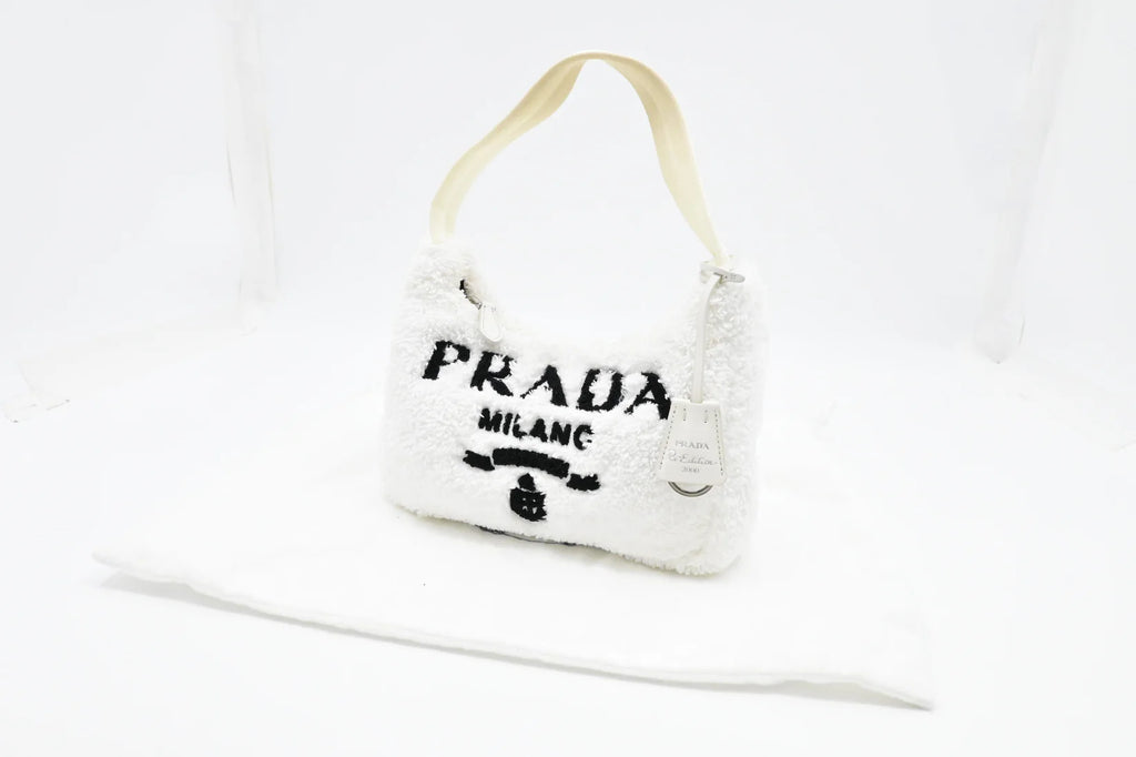 Prada Re-Edition 2000 in White Terry