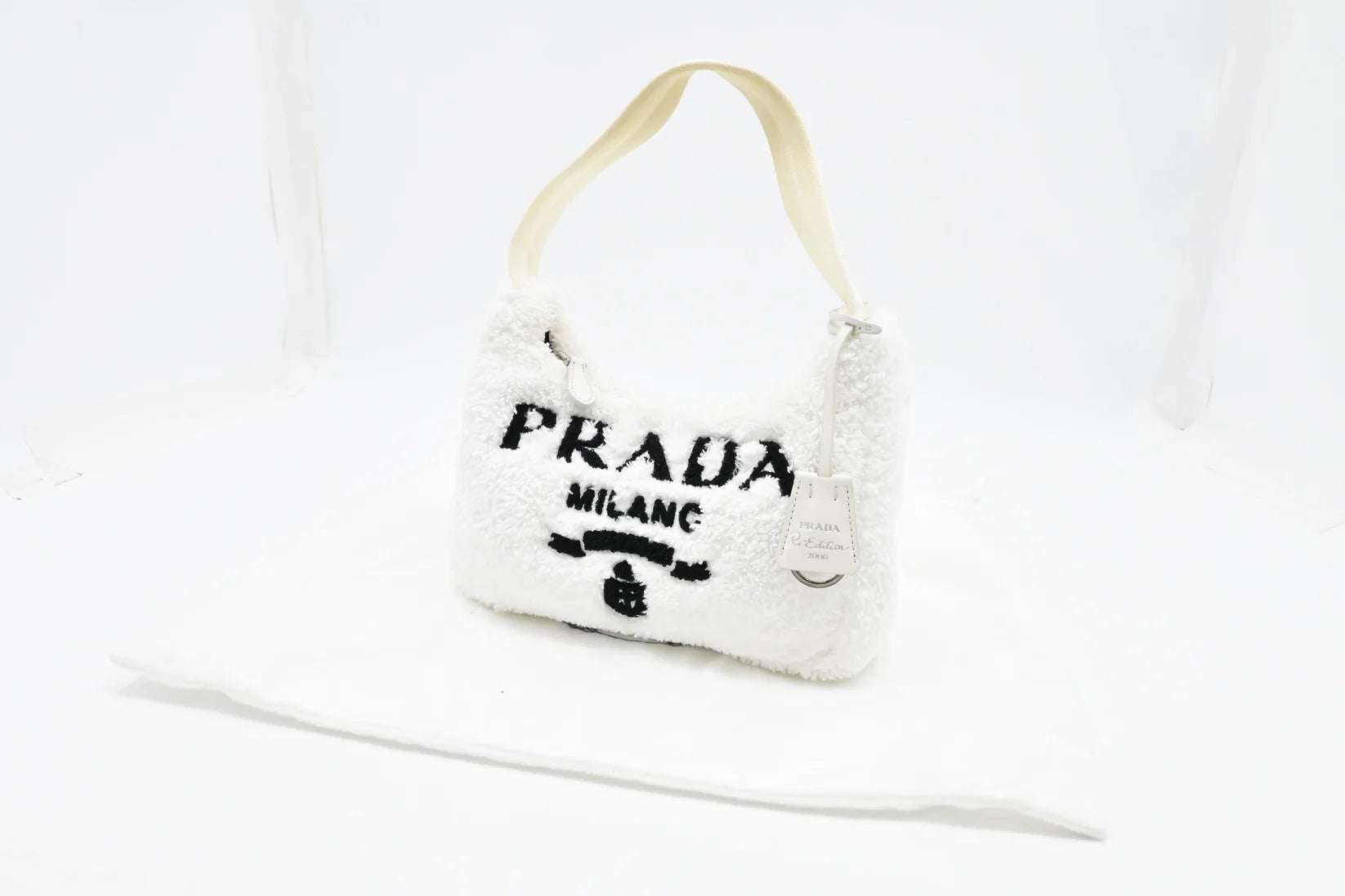 Prada Re-Edition 2000 in White Terry