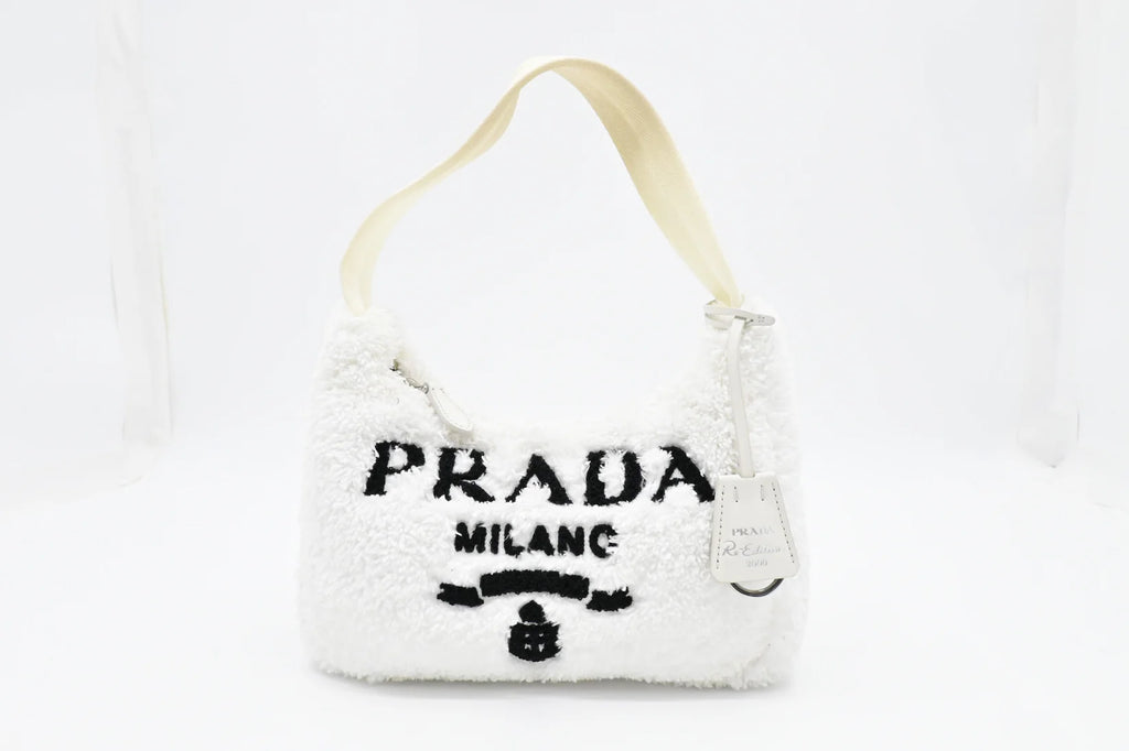 Prada Re-Edition 2000 in White Terry