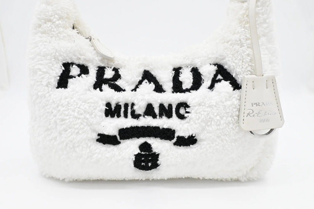 Prada Re-Edition 2000 in White Terry