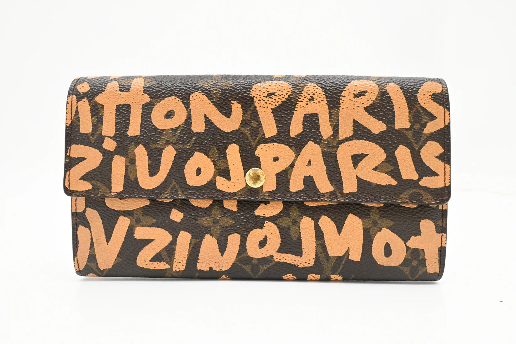 Louis Vuitton x Stephen Sprouse Sarah Wallet in Graffiti Tan Monogram Canvas