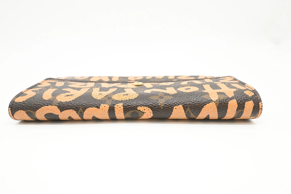 Louis Vuitton x Stephen Sprouse Sarah Wallet in Graffiti Tan Monogram Canvas