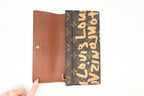 Louis Vuitton x Stephen Sprouse Sarah Wallet in Graffiti Tan Monogram Canvas