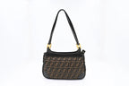 Fendi Shoulder Bag in Zucca Canvas