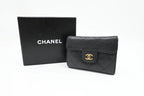 Chanel Card Case in Black Caviar Leather