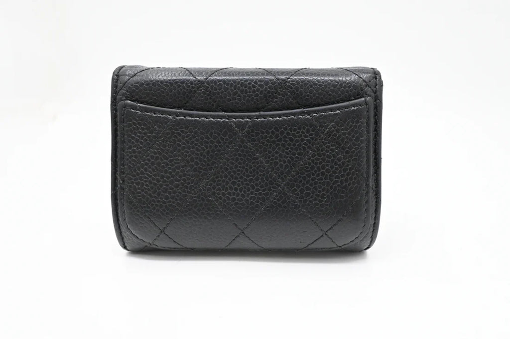 Chanel Card Case in Black Caviar Leather