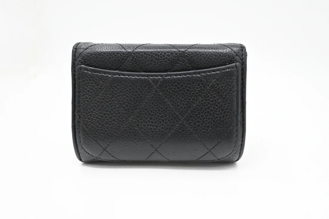 Chanel Card Case in Black Caviar Leather