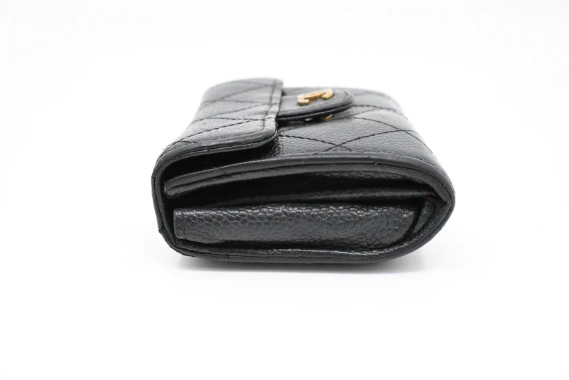 Chanel Card Case in Black Caviar Leather