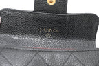 Chanel Card Case in Black Caviar Leather
