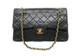 Chanel Medium Double Flap in Black Matelassé Leather