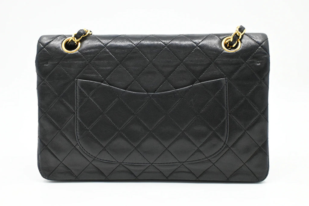 Chanel Medium Double Flap in Black Matelassé Leather