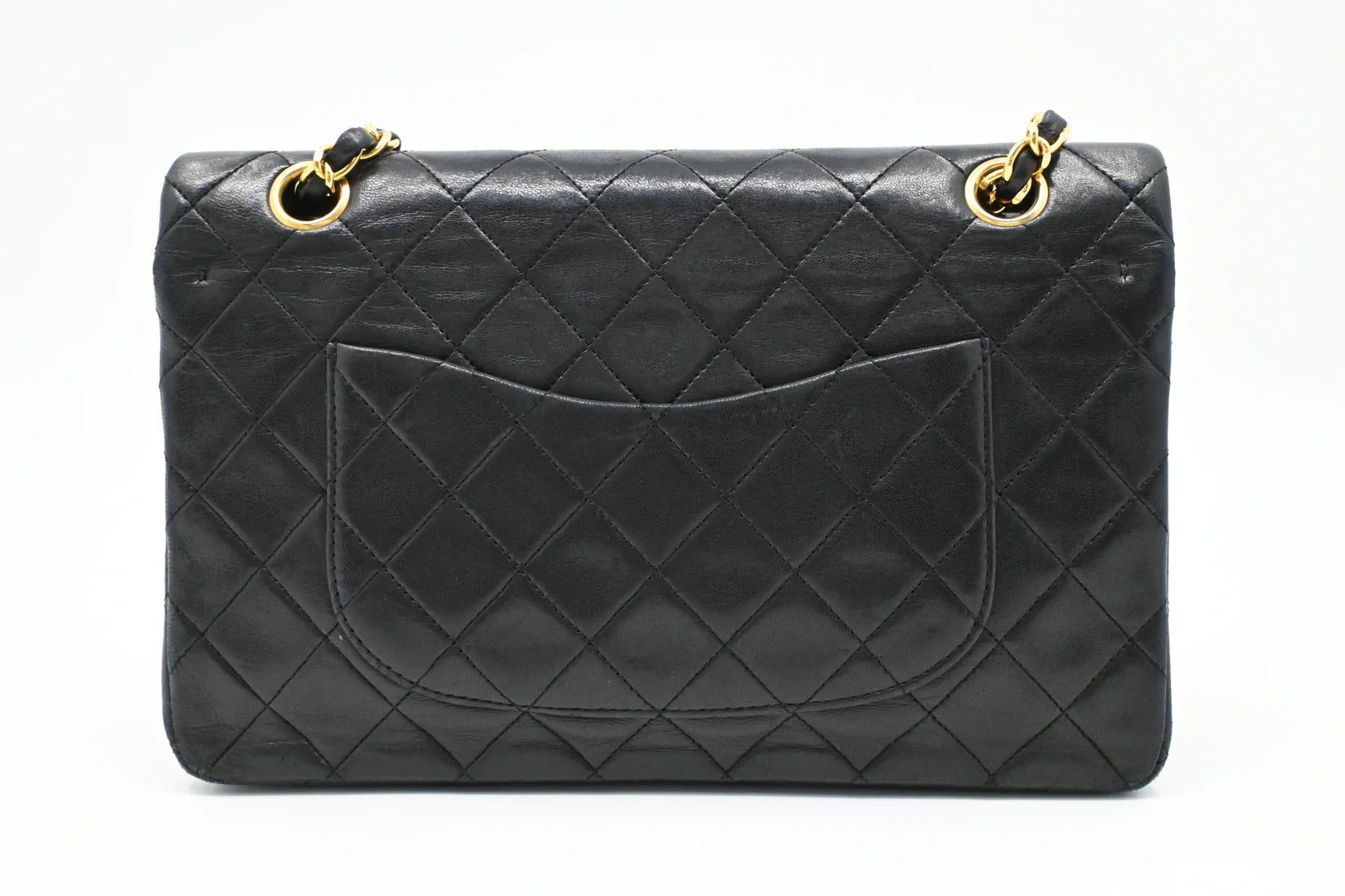 Chanel Medium Double Flap in Black Matelassé Leather