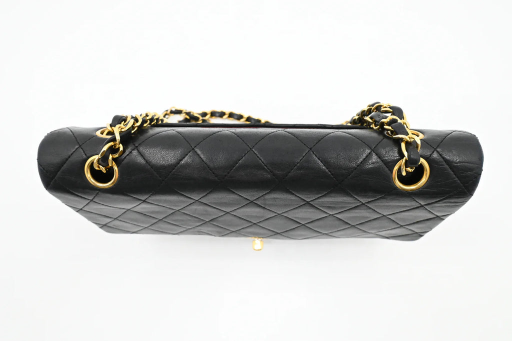 Chanel Medium Double Flap in Black Matelassé Leather