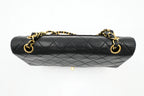 Chanel Medium Double Flap in Black Matelassé Leather