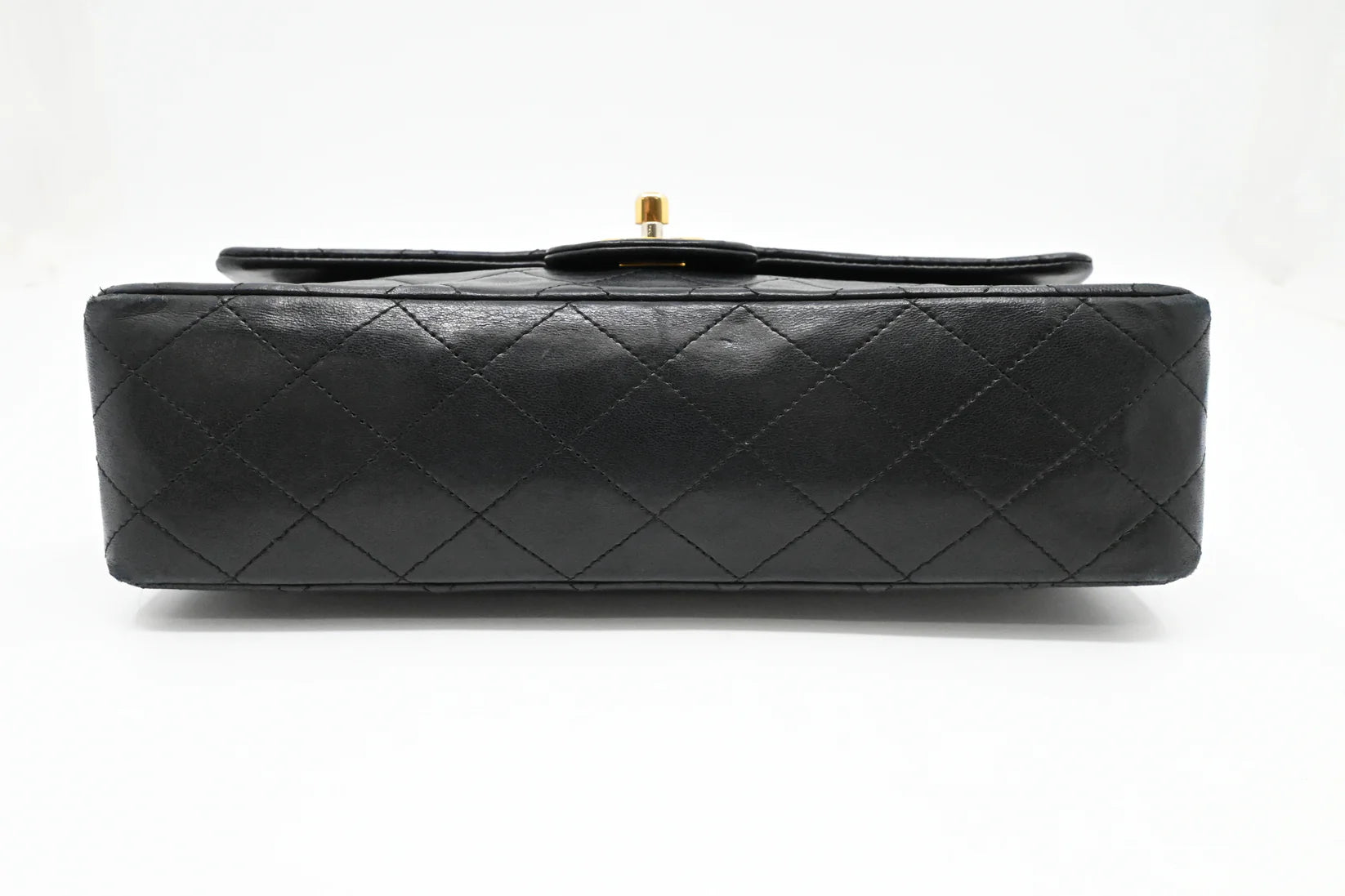 Chanel Medium Double Flap in Black Matelassé Leather