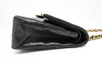 Chanel Medium Double Flap in Black Matelassé Leather