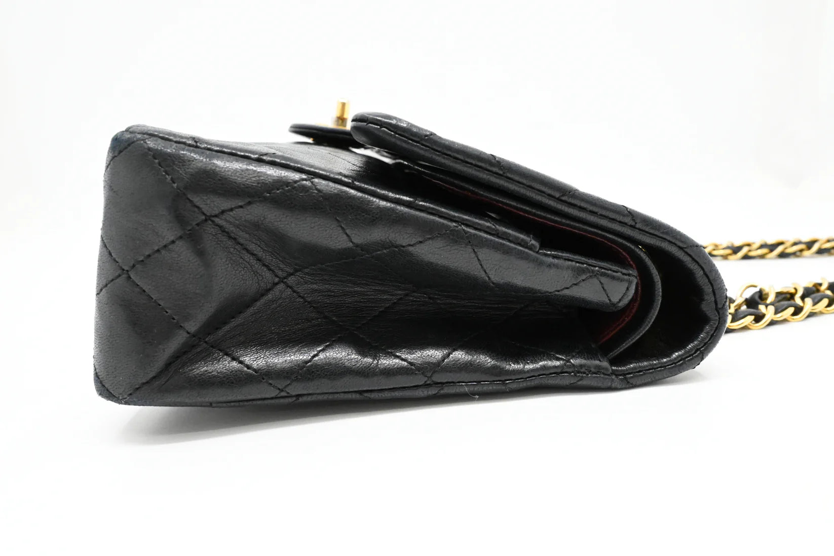 Chanel Medium Double Flap in Black Matelassé Leather
