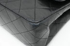 Chanel Medium Double Flap in Black Matelassé Leather