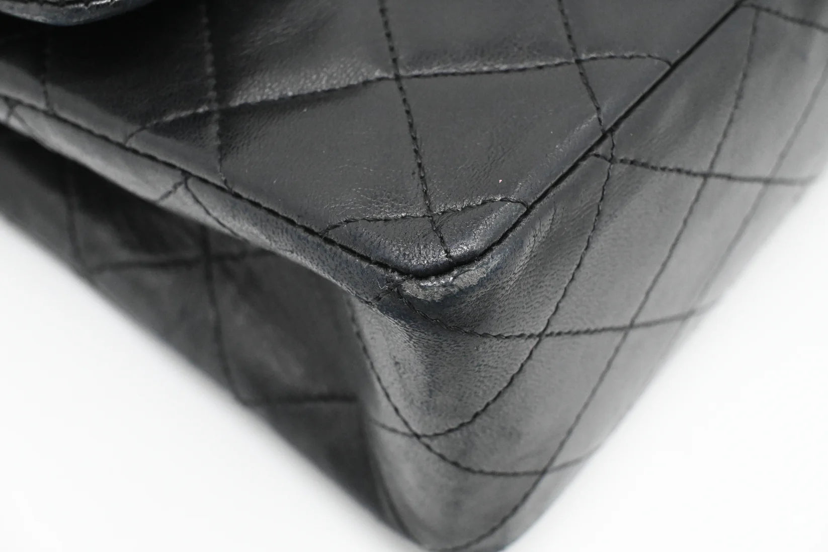Chanel Medium Double Flap in Black Matelassé Leather