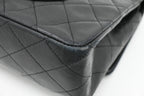 Chanel Medium Double Flap in Black Matelassé Leather