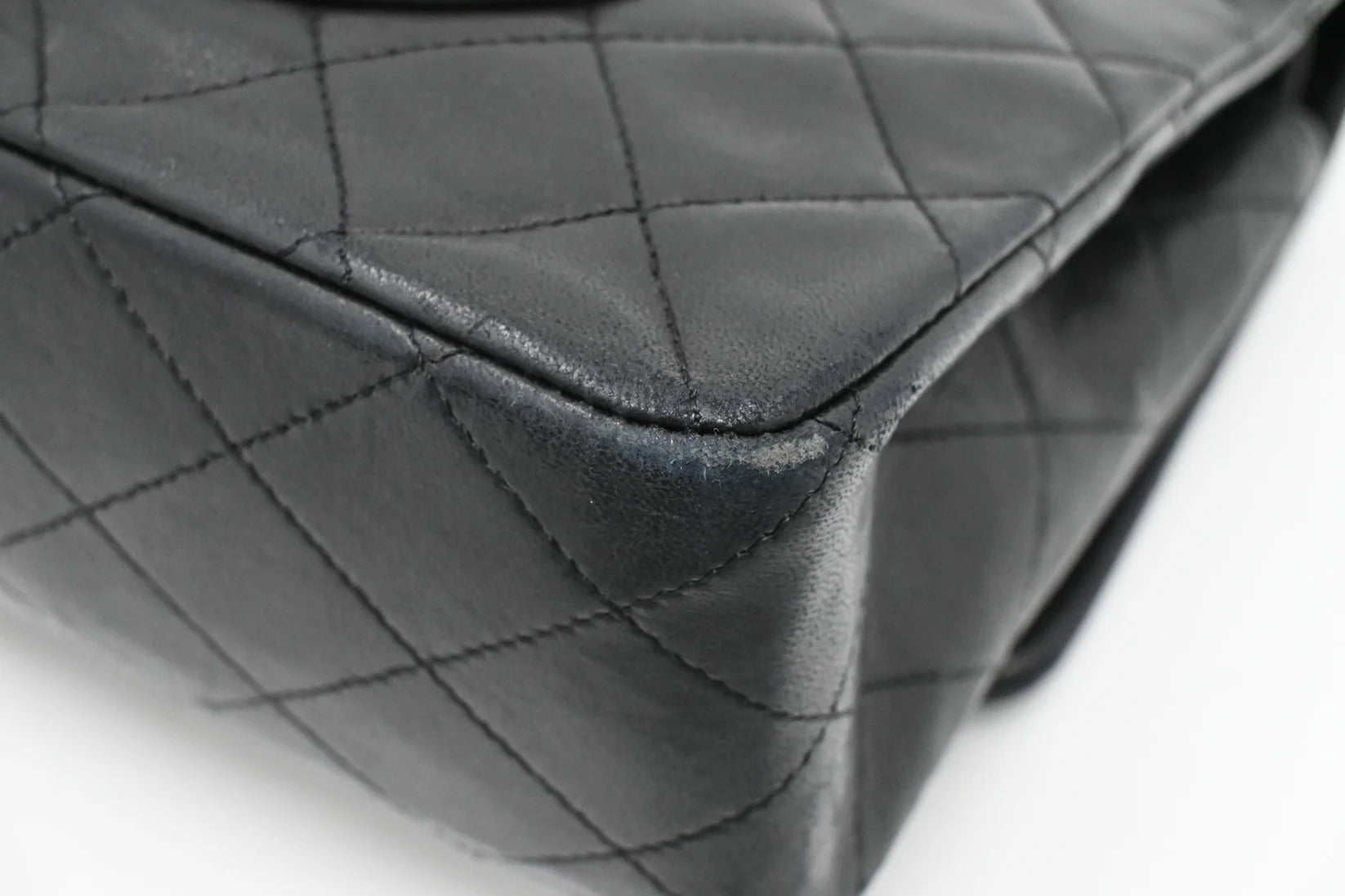 Chanel Medium Double Flap in Black Matelassé Leather