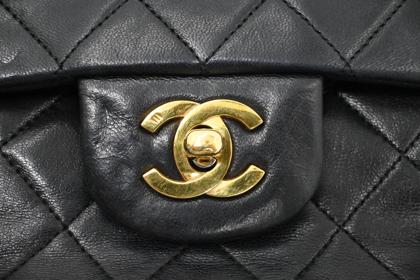 Chanel Medium Double Flap in Black Matelassé Leather