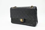 Chanel Medium Double Flap in Black Matelassé Leather