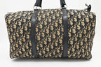 Dior Boston Bag in Navy Blue Oblique