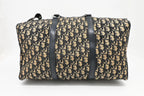Dior Boston Bag in Navy Blue Oblique