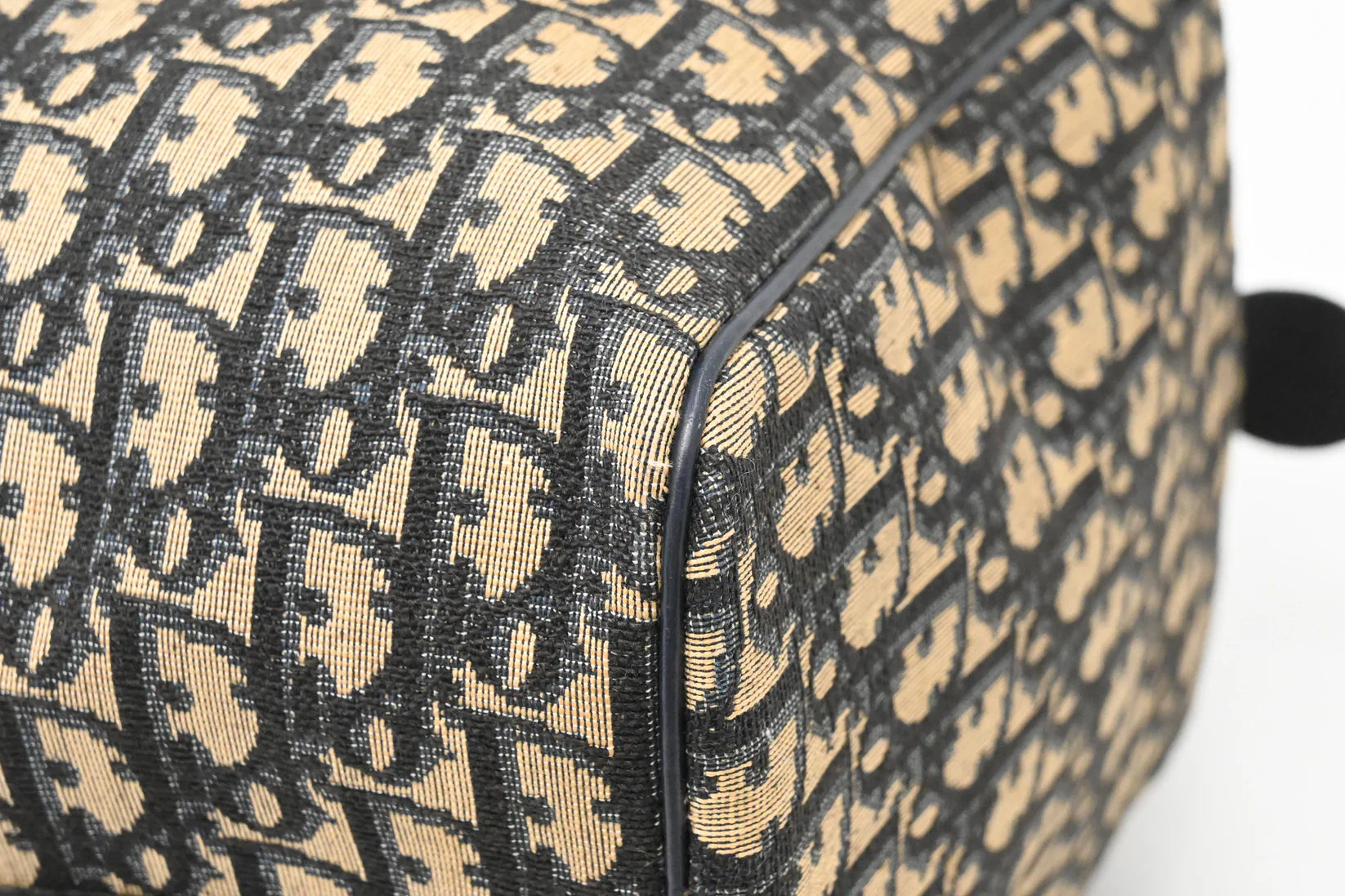 Dior Boston Bag in Navy Blue Oblique