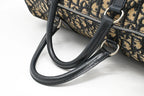 Dior Boston Bag in Navy Blue Oblique
