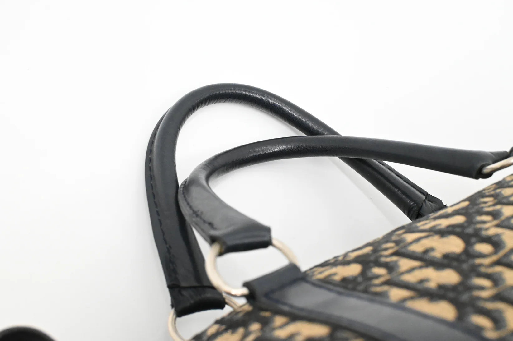 Dior Boston Bag in Navy Blue Oblique