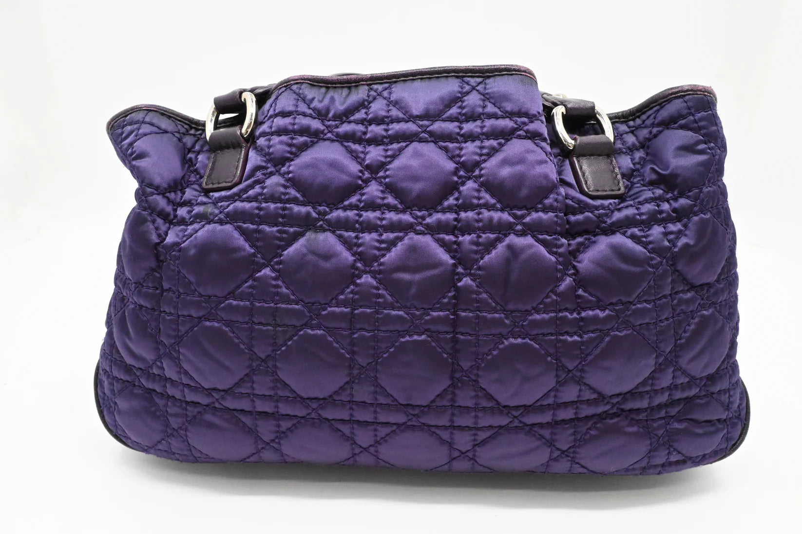 Dior Charming Lock in Purple Cannage Nylon