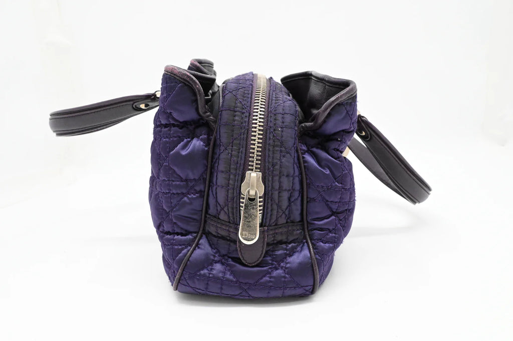 Dior Charming Lock in Purple Cannage Nylon