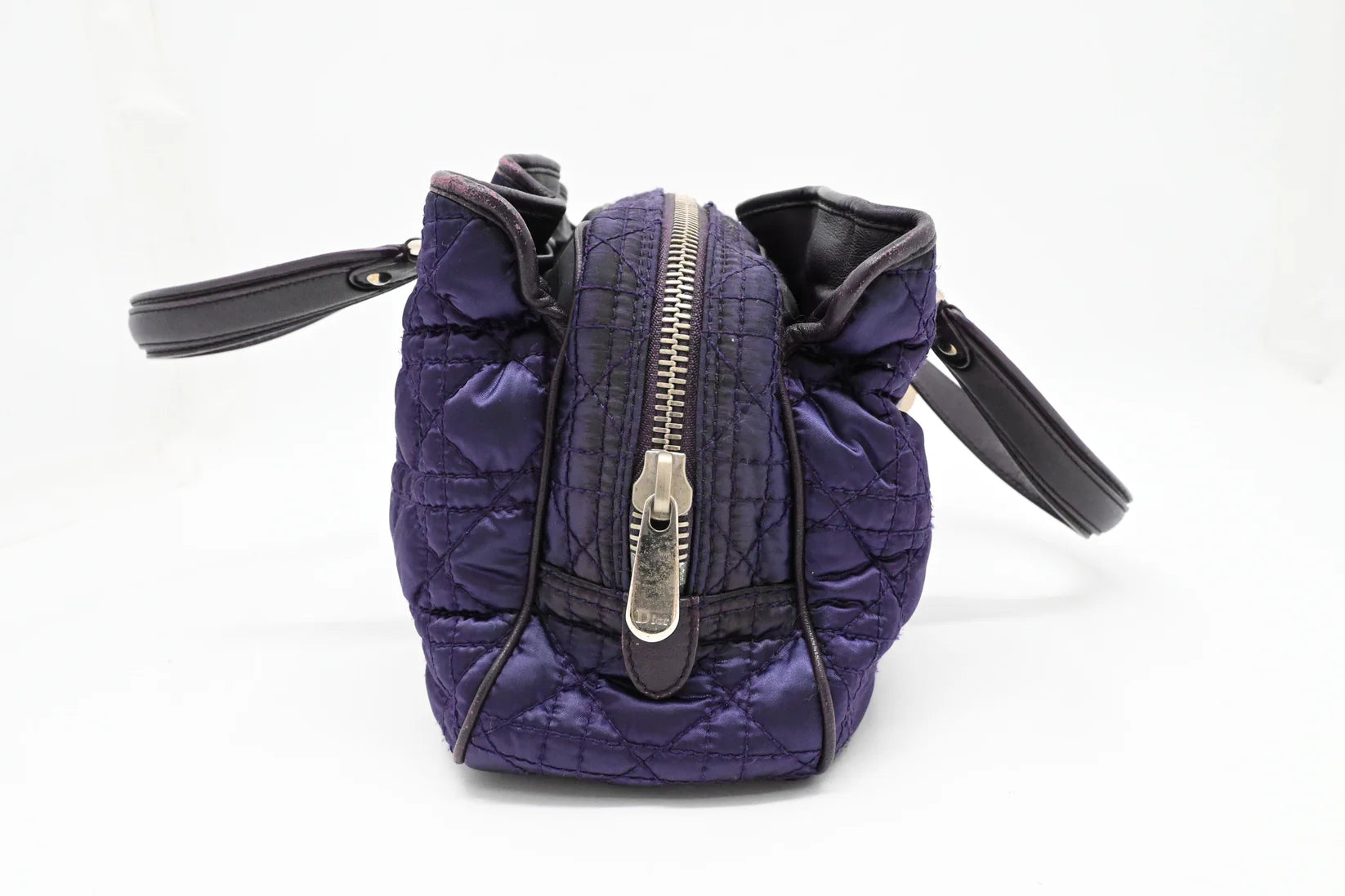 Dior Charming Lock in Purple Cannage Nylon