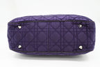 Dior Charming Lock in Purple Cannage Nylon