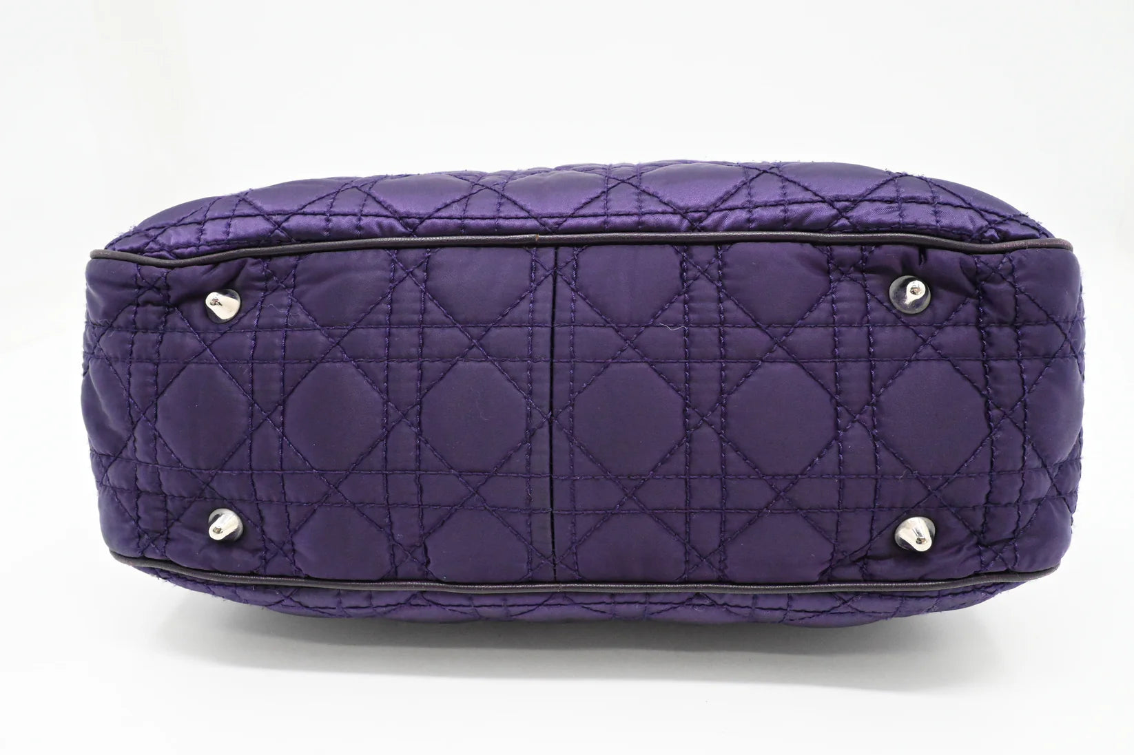 Dior Charming Lock in Purple Cannage Nylon