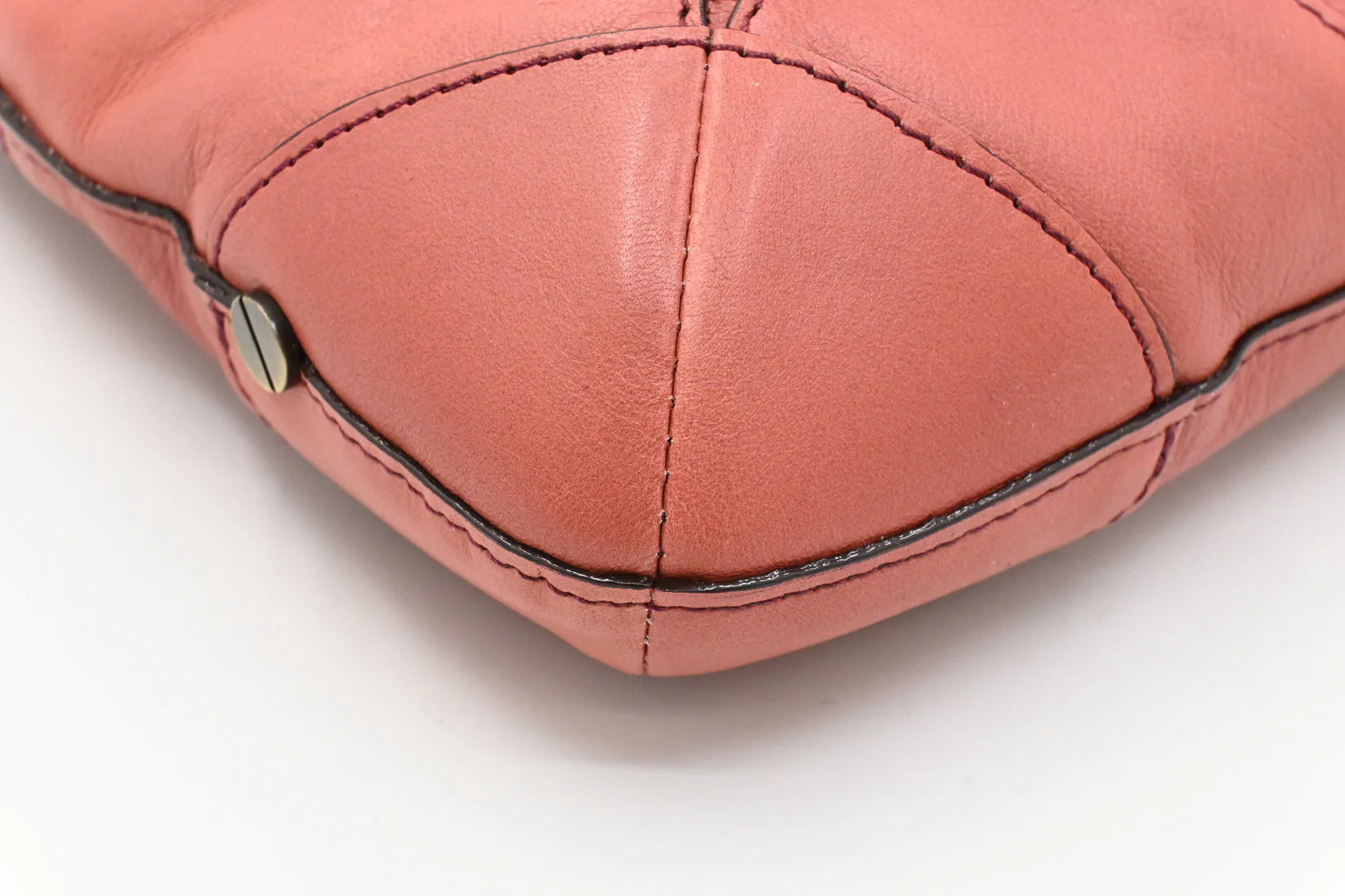 Chloe Shoulder Bag in Pink Leather