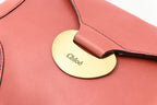 Chloe Shoulder Bag in Pink Leather