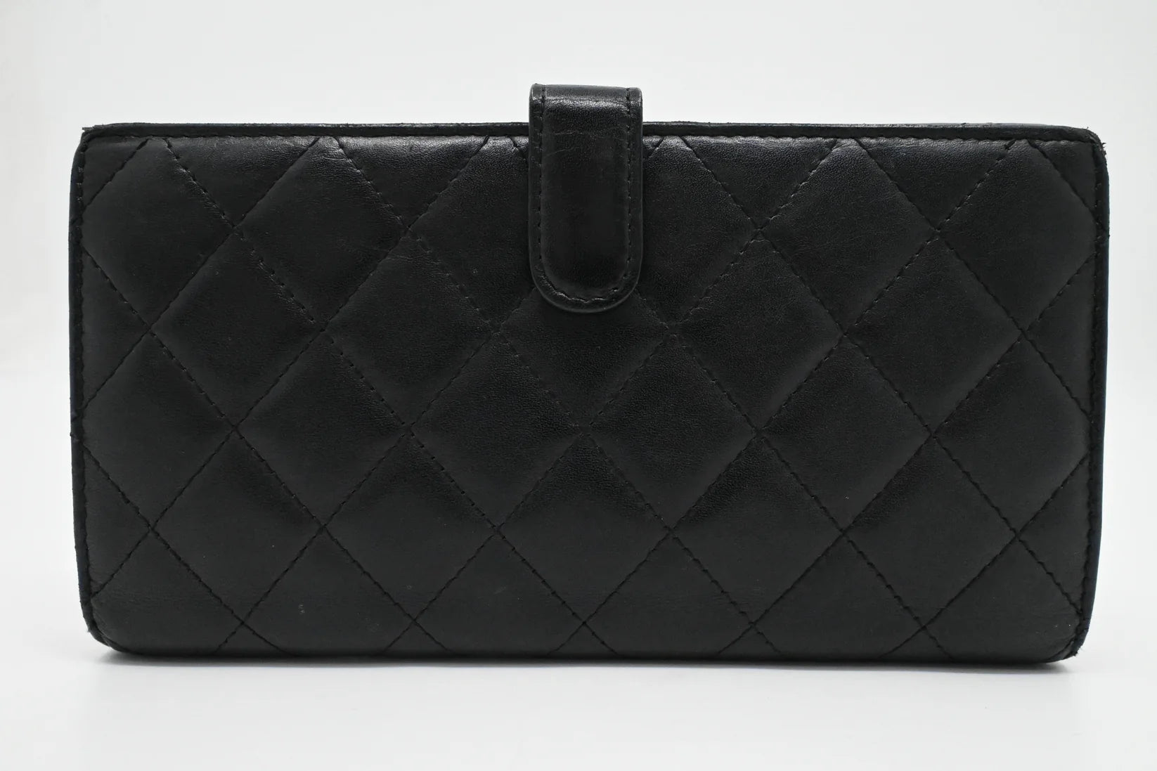 Chanel 2011 Black Calfskin Cambon Ligne Long Wallet