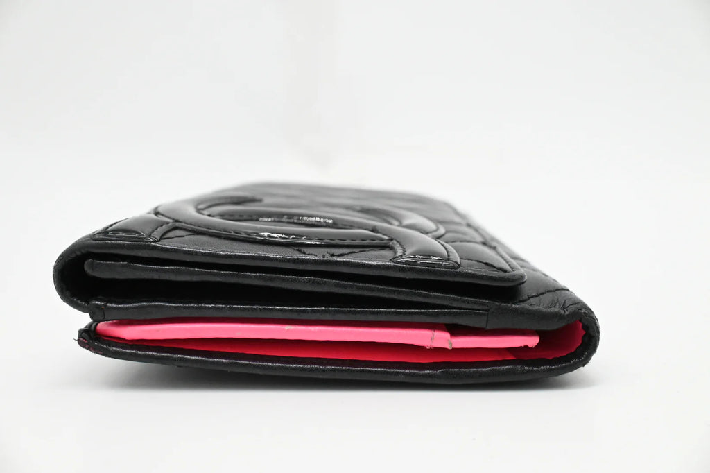 Chanel 2011 Black Calfskin Cambon Ligne Long Wallet