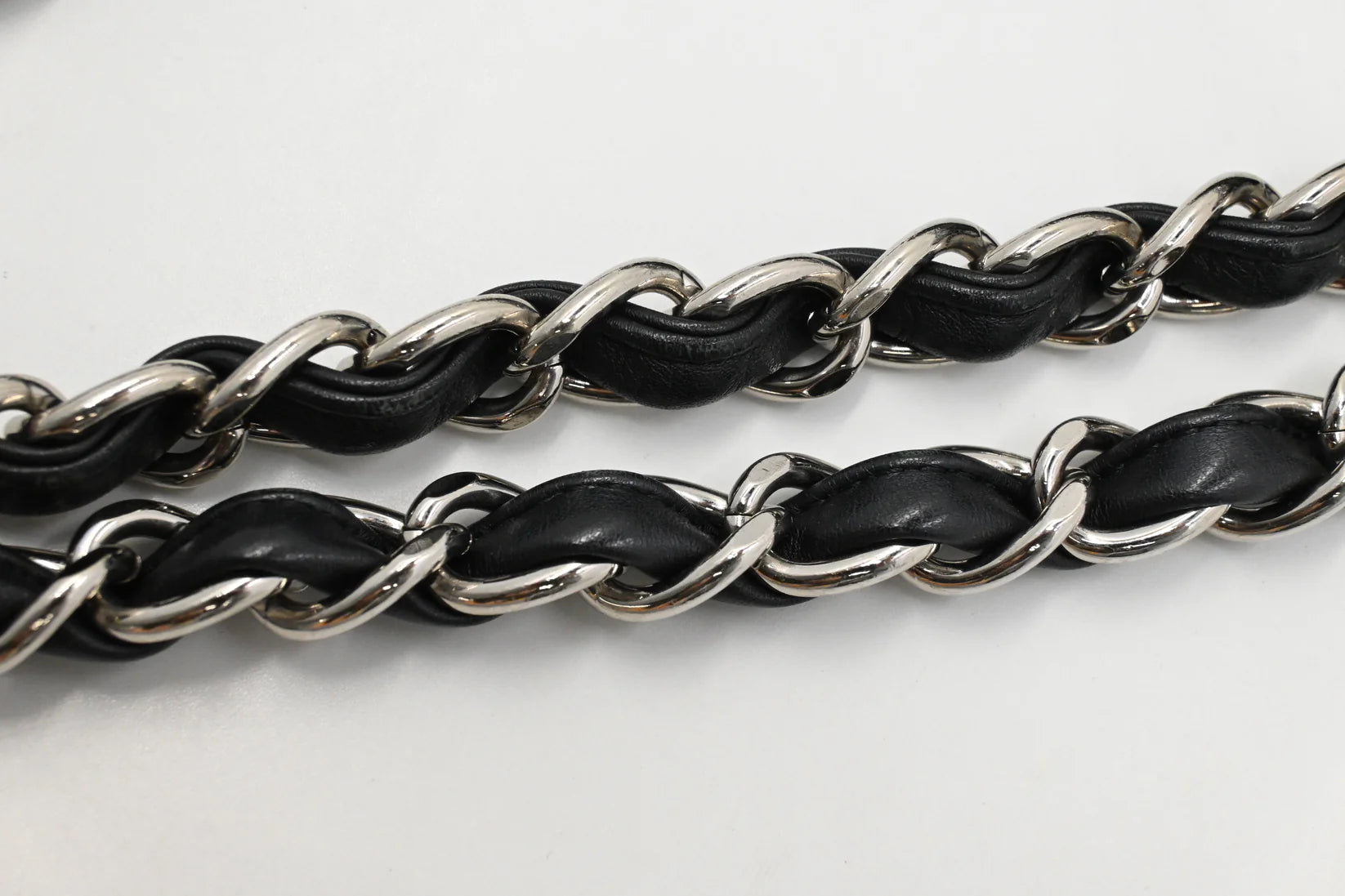 Chanel Jumbo Flap in Dark Green Striated Patent Leather