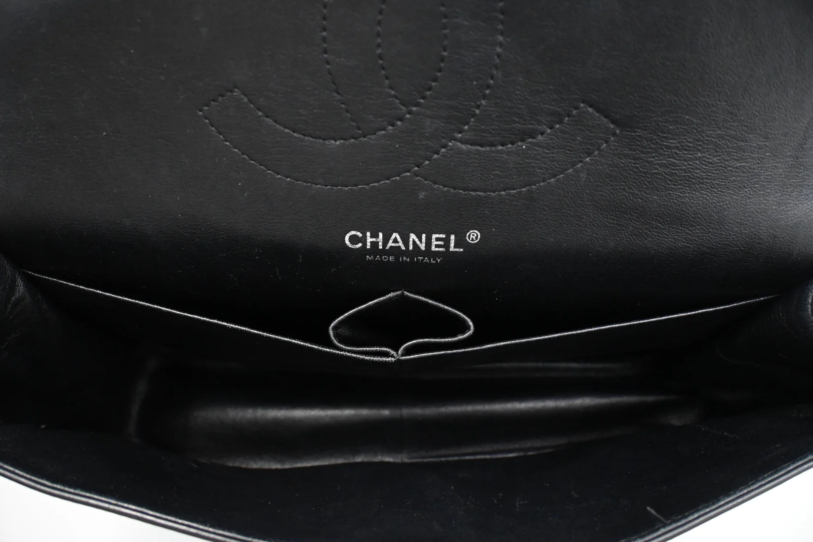 Chanel Jumbo Flap in Dark Green Striated Patent Leather