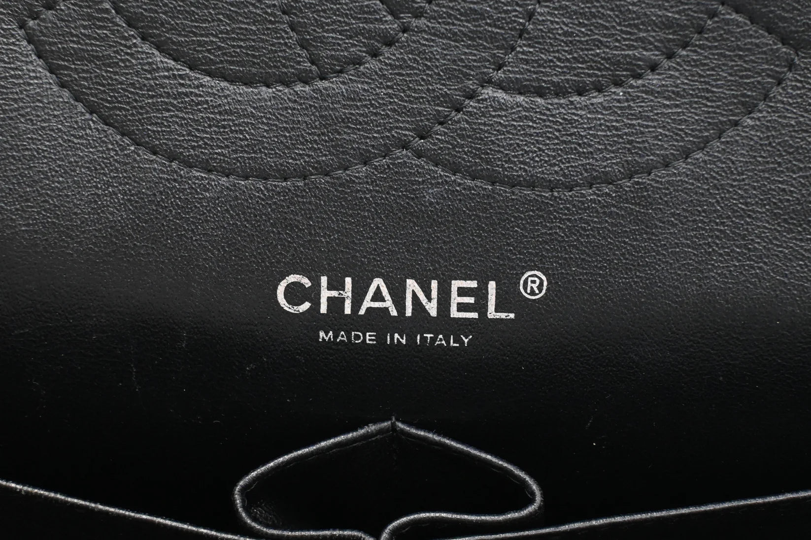 Chanel Jumbo Flap in Dark Green Striated Patent Leather