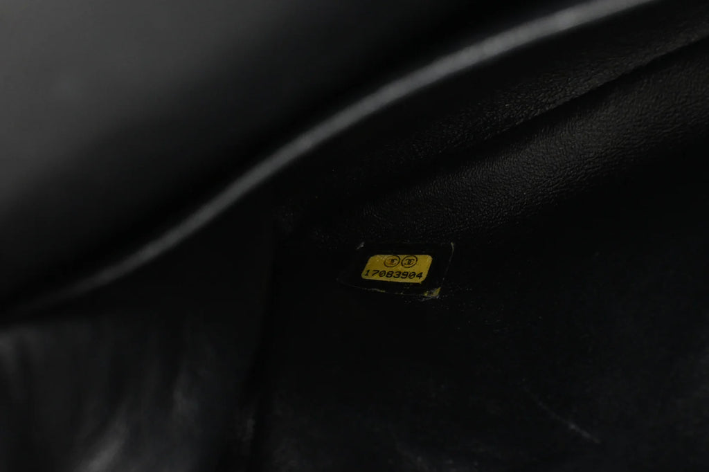 Chanel Jumbo Flap in Dark Green Striated Patent Leather