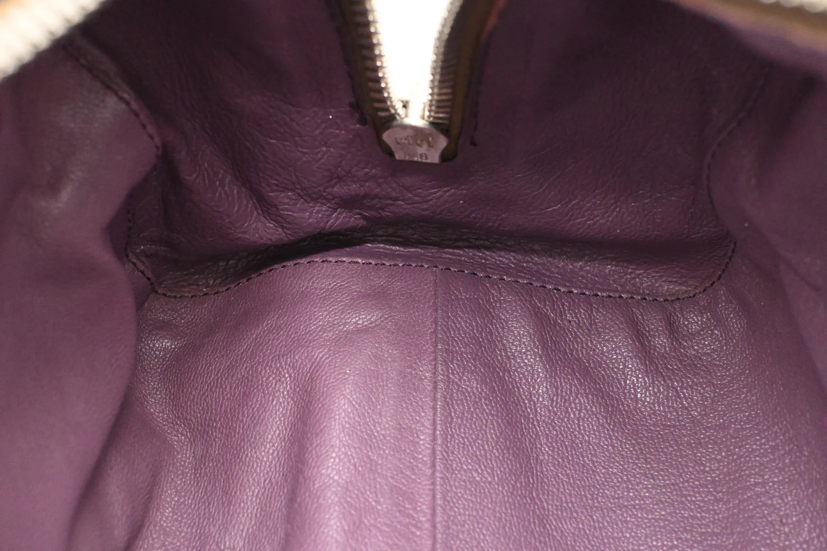 Prada Boston Bag in Brown Suede and Purple Leather