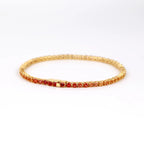 Rainbow Sapphire Princess Cut Tennis Bracelet