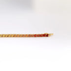 Rainbow Sapphire Princess Cut Tennis Bracelet